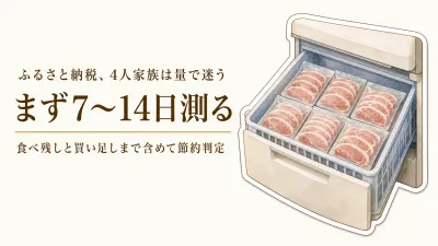 ふるさと納税の大容量米・肉は4人家族の節約になる？食べ残しと追加購入で判定