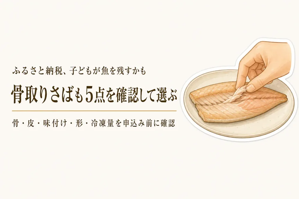 ふるさと納税で子どもが食べやすい魚を選ぶには？骨・味付け・冷凍量の見方