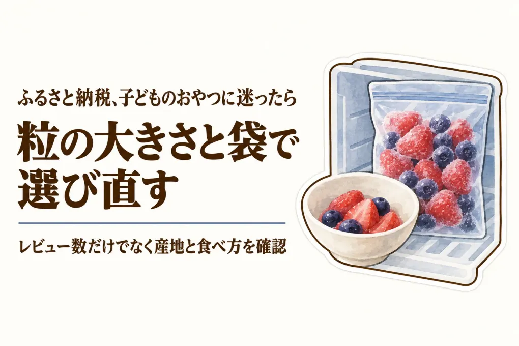 楽天ふるさと納税の冷凍いちご・ブルーベリー5選｜レビュー数順に産地とおやつ向けの使い方を確認