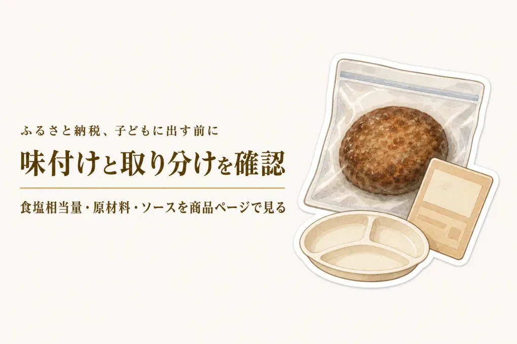 ふるさと納税の冷凍ハンバーグは子どもに濃い？味付けと取り分けやすさの確認順