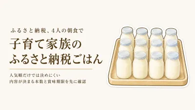 ふるさと納税の飲むヨーグルト定期便4選｜レビュー数順に家族4人の朝食と賞味期限を確認