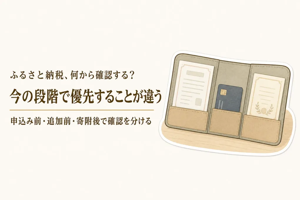 ふるさと納税で失敗しないために何から確認？上限超過・名義・申告の優先順位