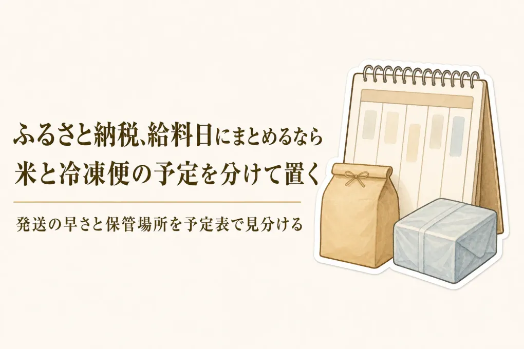 ふるさと納税 米定期便の人気3選｜レビュー数順で発送月を決め、冷凍惣菜と重ねない方法